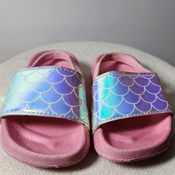 Capelli of New York Mermaid Fade Print Shimmer Slide Baby Girls Size 4/5 - Picture 3 of 6